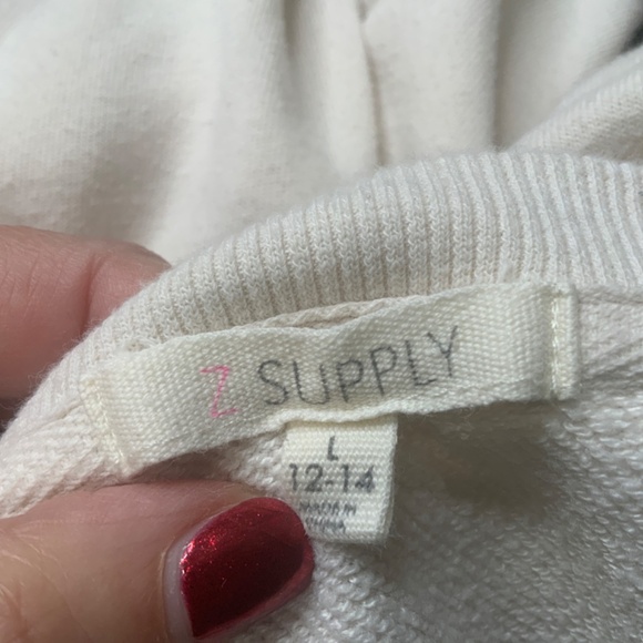 Z Supply Crewneck Sweatshirt with Smiley Face and Lightning Bolt - Picture 7 of 7